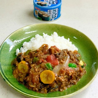 ★サバ缶で夏野菜カレー★